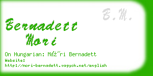 bernadett mori business card